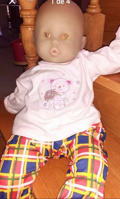 Large vintage doll, 58 cm