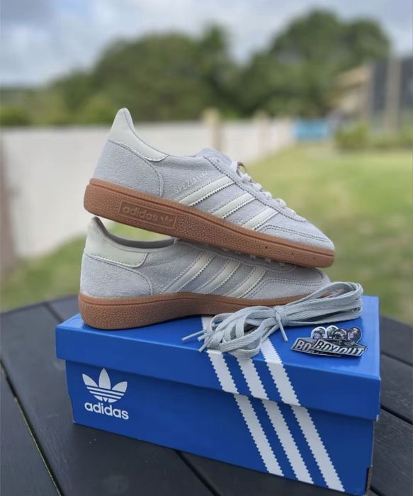 Adidas Handball Spezial Wonder Silver Off White Gum Premium Оригинал Кроссовки  Женские Новые Размеры