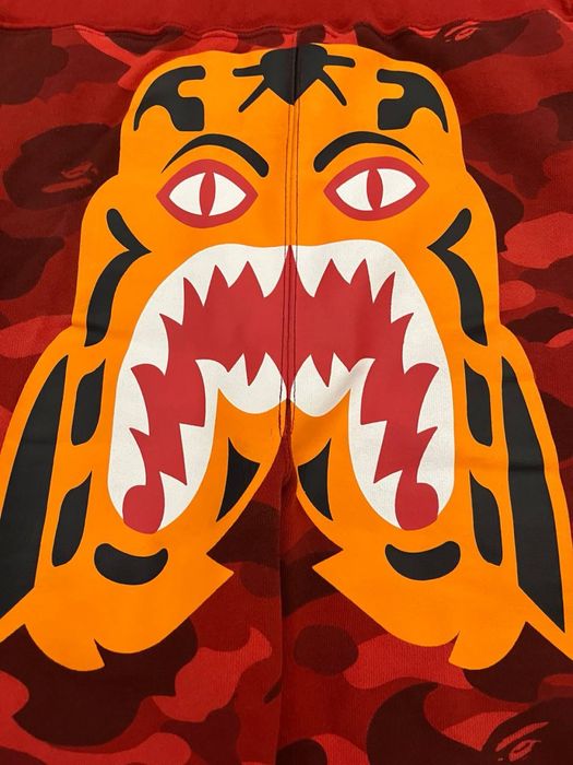 Bape tiger pants red
