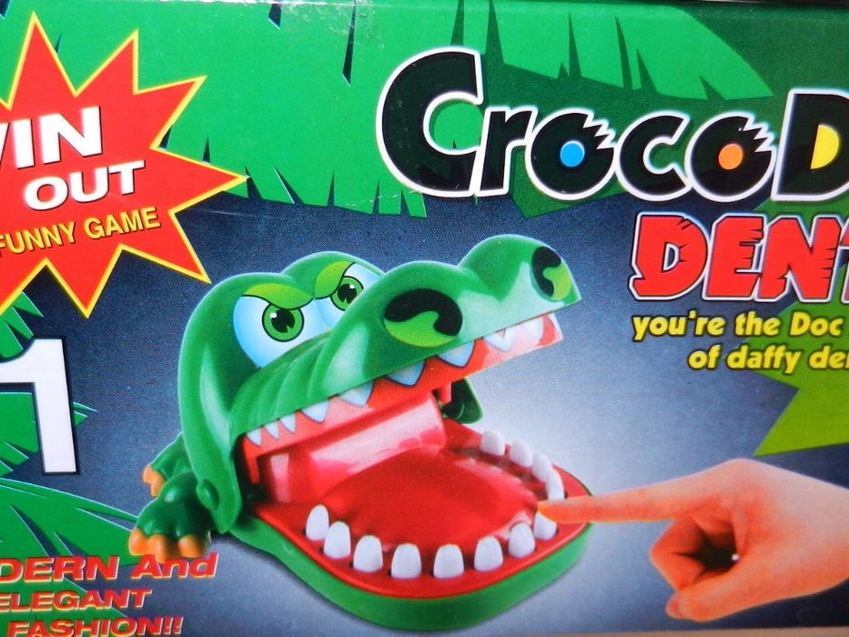 krokodyl - wilk u dentysty naciśnij ząb gra interaktywna