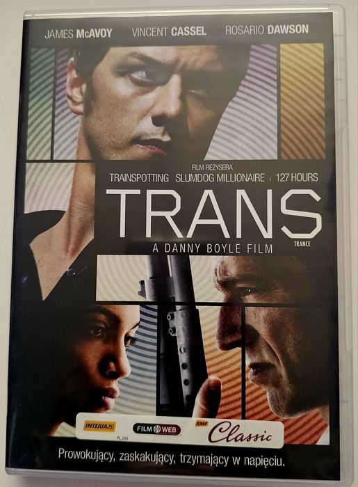 Trans film dvd Trance Danny Boyle Vincent Cassel