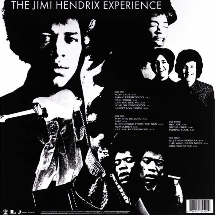 The Jimi Hendrix Experience - Are You Experienced (2 Lp's) Folia