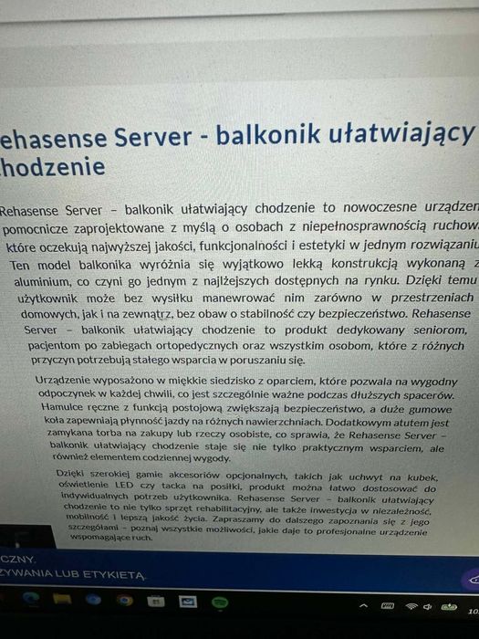 Balkonik Rehasense Server