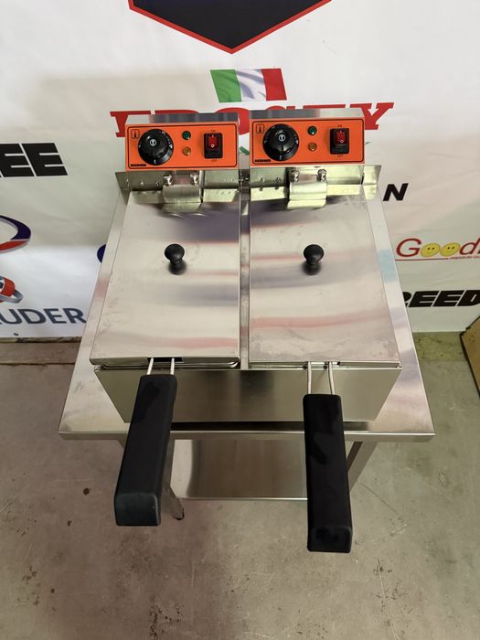 Фритюрниця Подвійна Обєм 6+6 Літрів Reednee Італія!