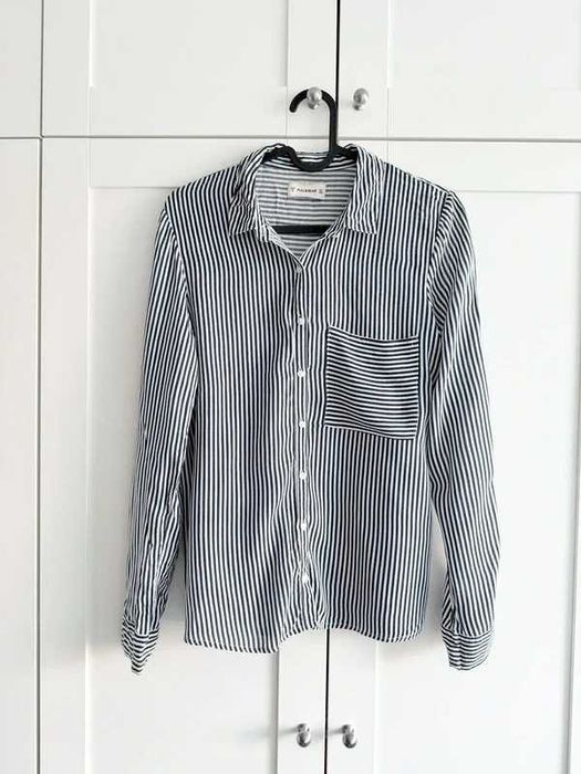 pull&bear biała koszula w paski | S 36 |