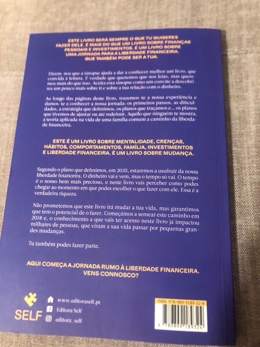 Vendo livro Rumo à Liberdade Financeira