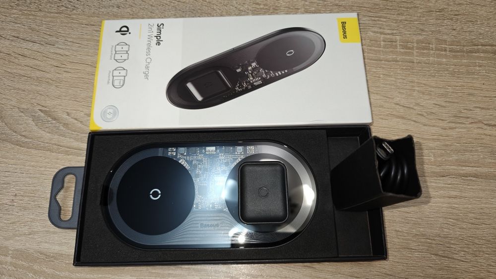 Продам бездротовий зарядний пристрій Baseus Simple 2in1 15w