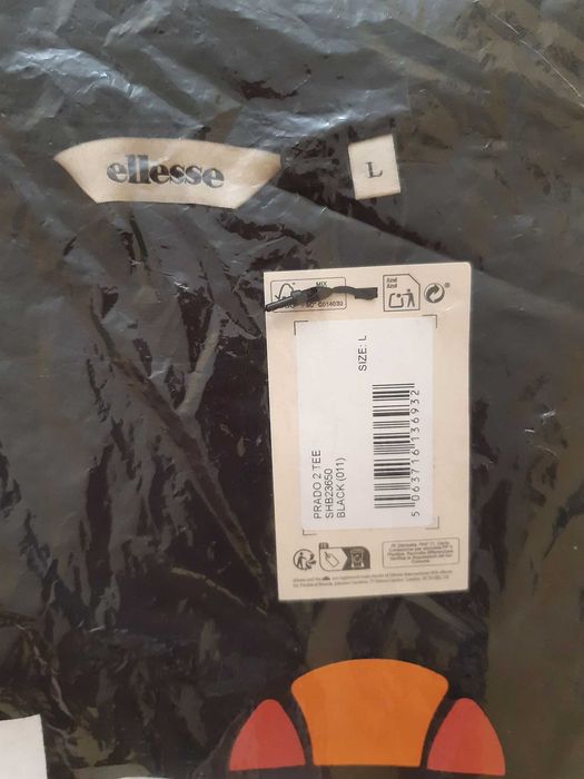 Ellesse czarna koszulka męska L