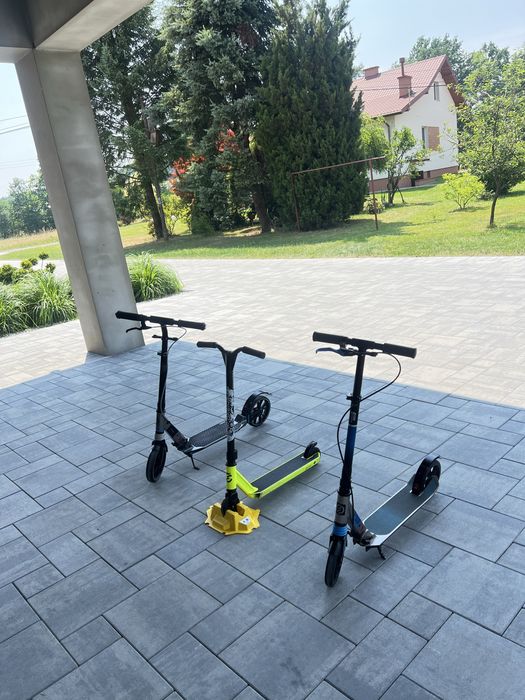Oxelo Hulajnoga Mid 9 Czarno Niebieska