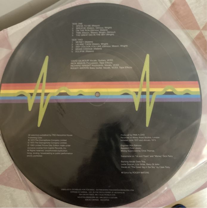 Pink Floyd  Dark  Side  of the Moon LP picture disc