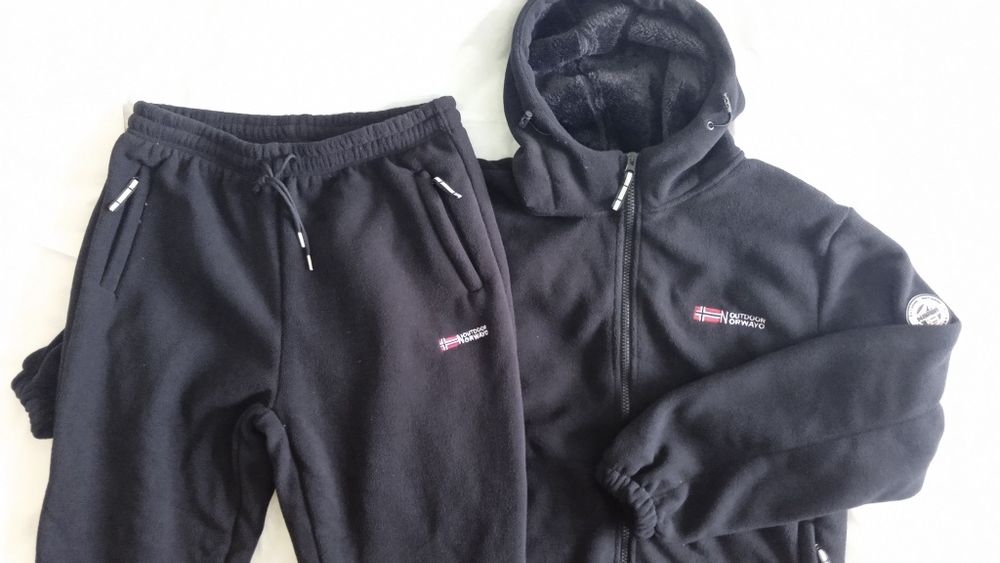 Чоловічій зимовий дуже теплий комплект. Тільки в чорному кольорі!