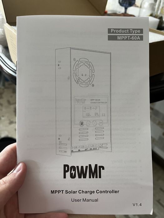PowMr MPPT HHJ-60A (12/24/36/48V 60А) контроллер заряду.