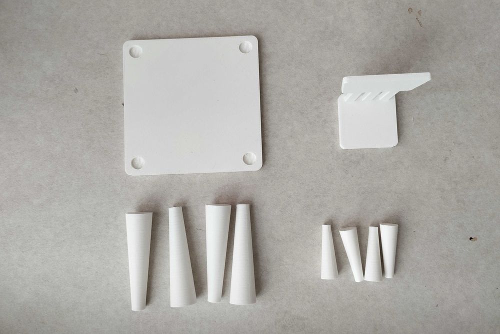 Mammut miniaturowy stół krzesło 1:8 skala części budowy zestaw mebli