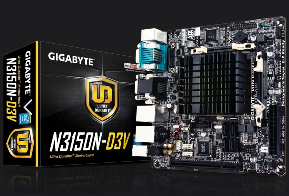 Комплект плата mini itx Gigabyte GA-N3150-D3V + 8GB DDR3