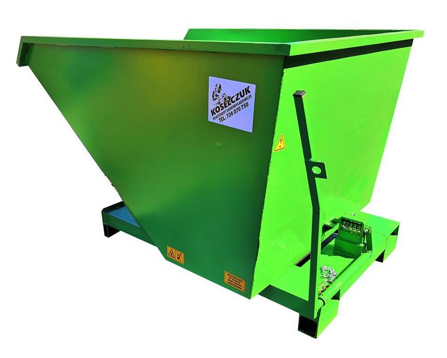 Kontener koleba 1m3 #2 pojemnik samowyładowczy