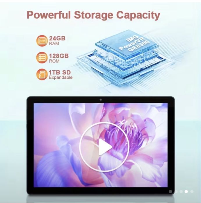 Планшет з чохлом, миша, клавіатура, стилус. 10ʼ1 діагональ, 128 Гб