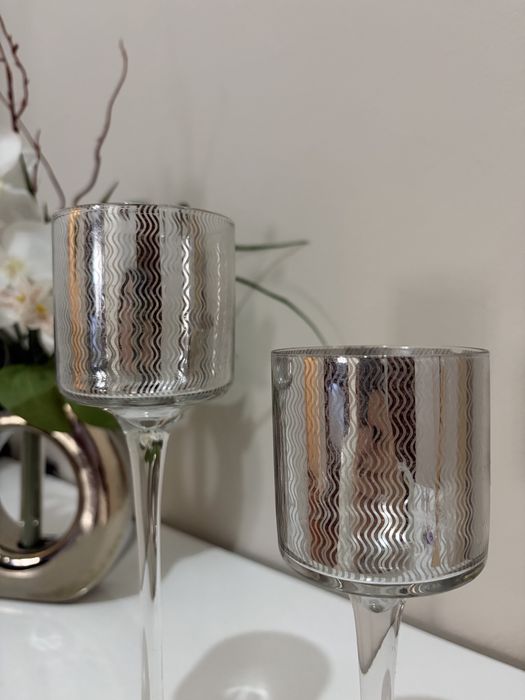 Castiçais Prateados