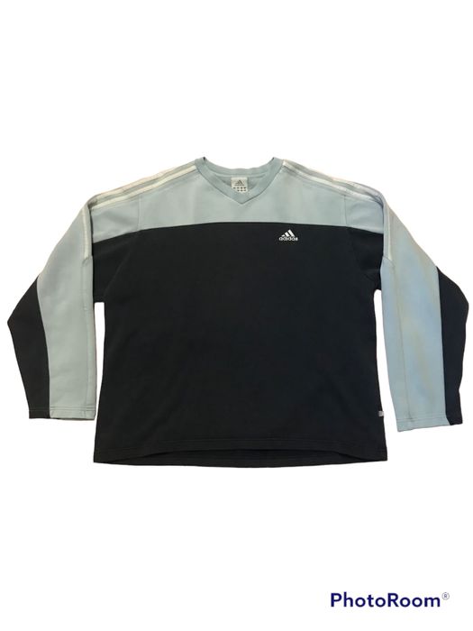 błękitno-granatowa bluza adidas vintage