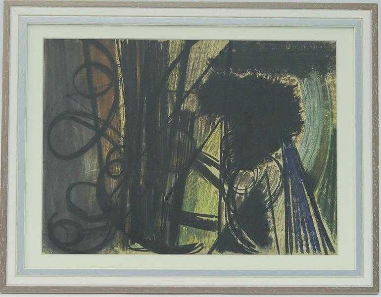 Pintura Hans Hartung - Reprodução sobre papel