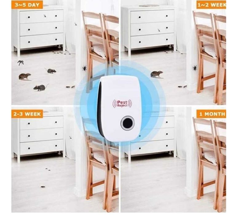 Ultradźwiękowy Odstraszacz  Myszy Karaluchów Komarów Owadów itp/nowy