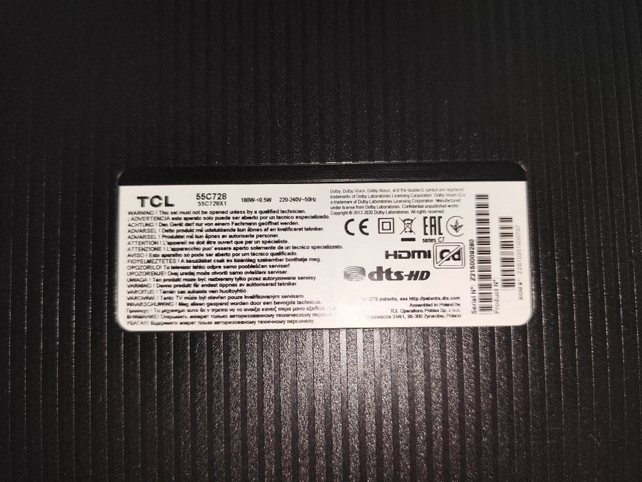 TCL Smart TV 55C278 55"64285790754305122
