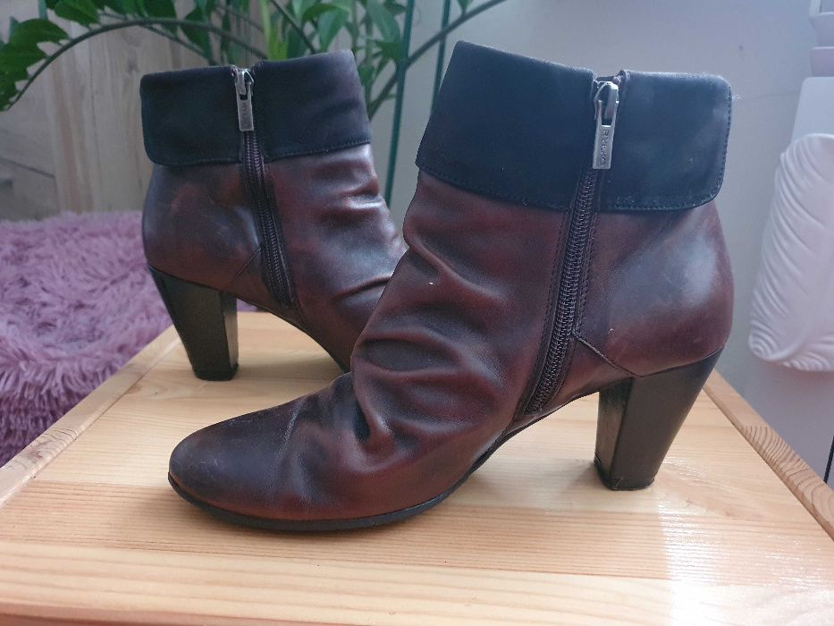 skórzane botki Ryłko rozmiar 38