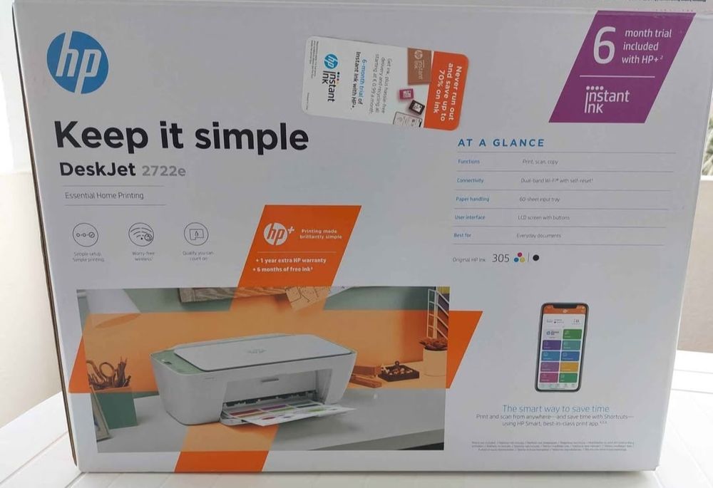 Impressora HP DeskJet 2722e