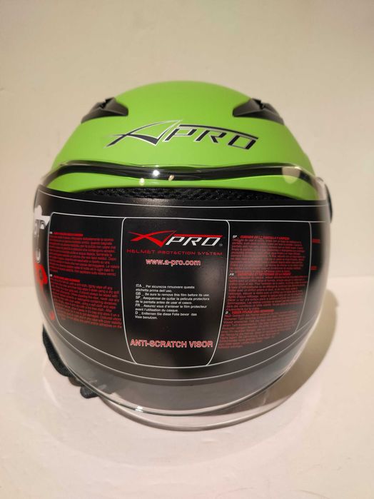 Capacete aberto criança mota scooter novo