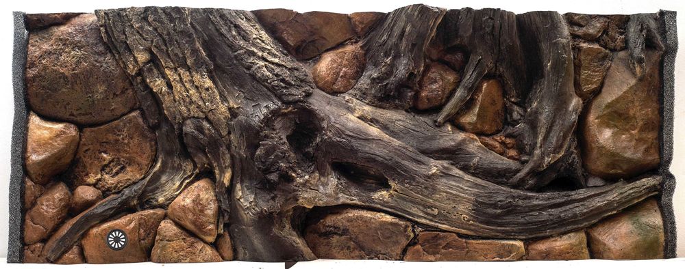 Tło Strukturalne wewnętrzne do akwarium AMAZONKA 120x50 cm.