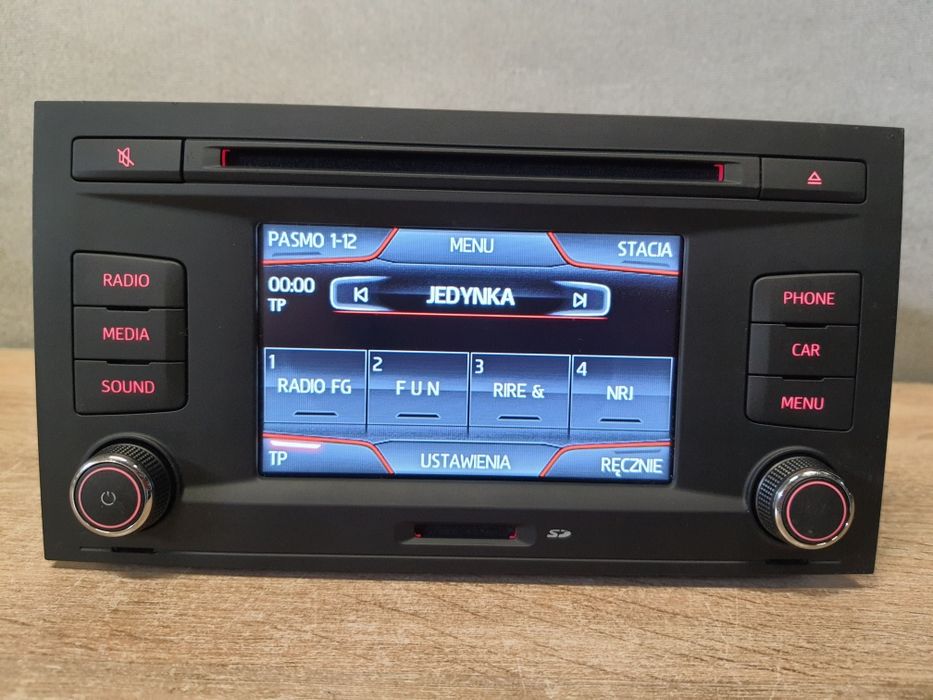 Radio samochodowe SEAT VW MIB Entry VD1 / Bluetooth, AUX, Multimedia LEON 3 III Ibiza Toledo