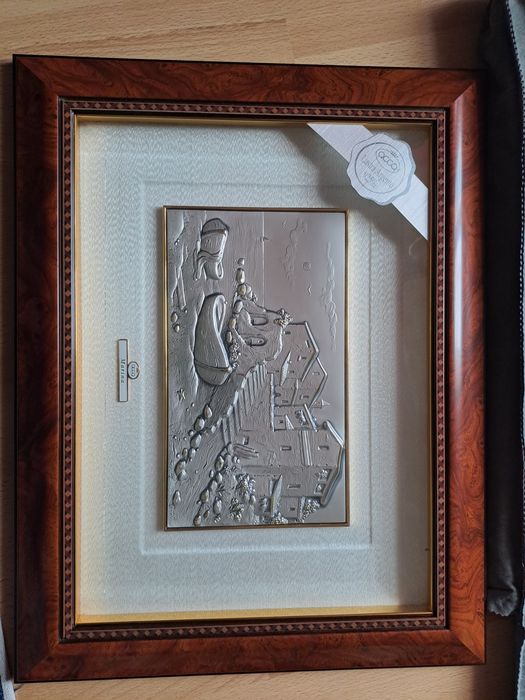 Quadro paisagem em Prata