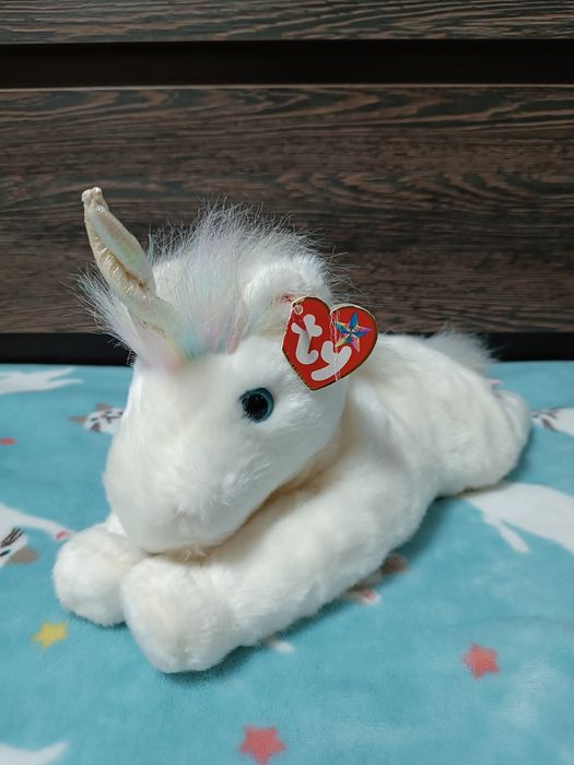 Коллекционная мягкая игрушка единорог TY Beanie Buddies Mystic 2001