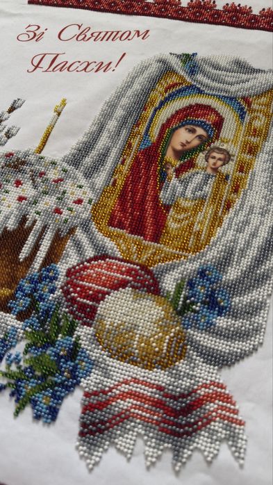 Серветка бісером до Пасхи