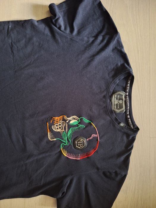 Czarny t shirt Philipp Plein