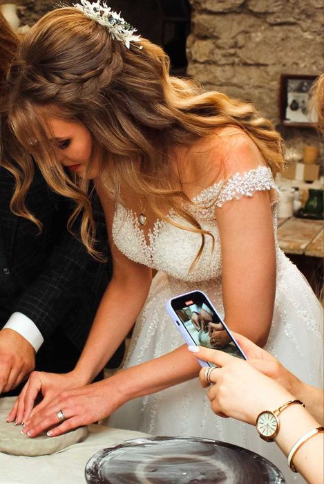 Весільна сукня айворі 46–48 р., стан ідеальний