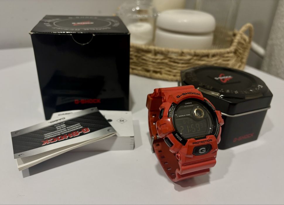Casio G-Shock G-8900A-4DR czerwony piękny