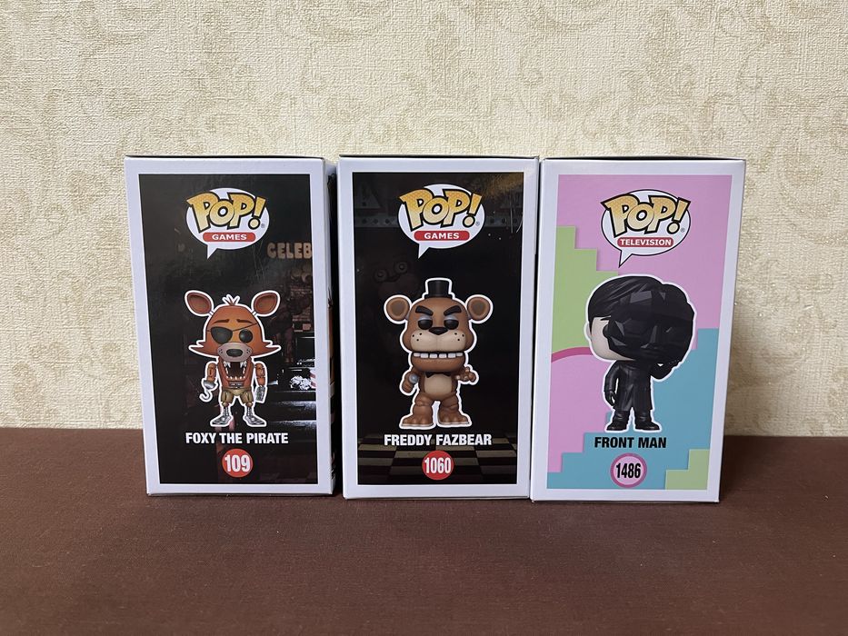 Фігурки Funko Pop! Freddy 1060, Foxy 109, Frontman 1486