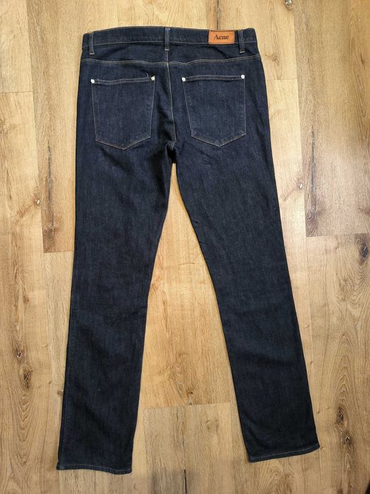 Spodnie Acne Studios Granatowe Slim Fit Jeans Dżinsowe 38/34