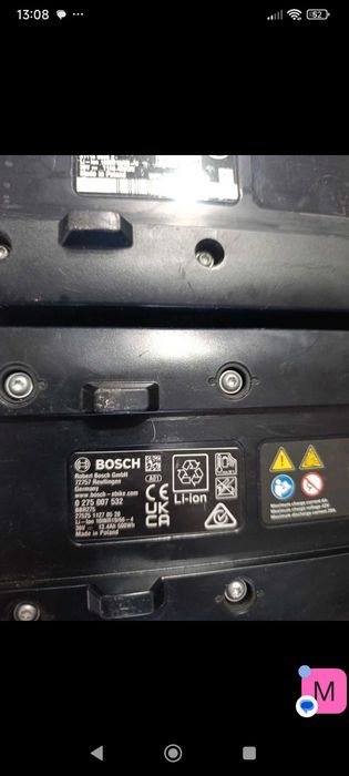 Baterie Bosch PowerPack / Gazelle do regeneracji