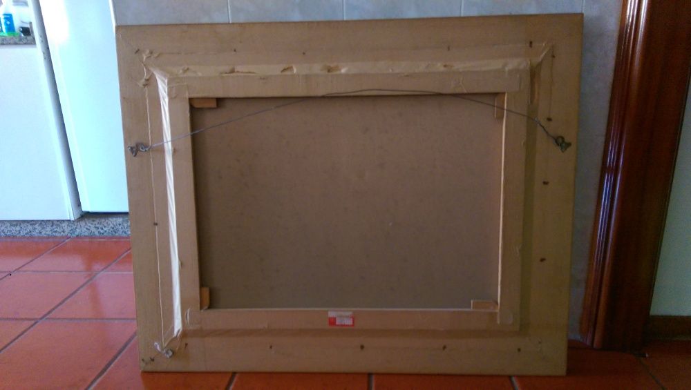 Quadro pintado a óleo em tela, condição boa. Oportunidade.