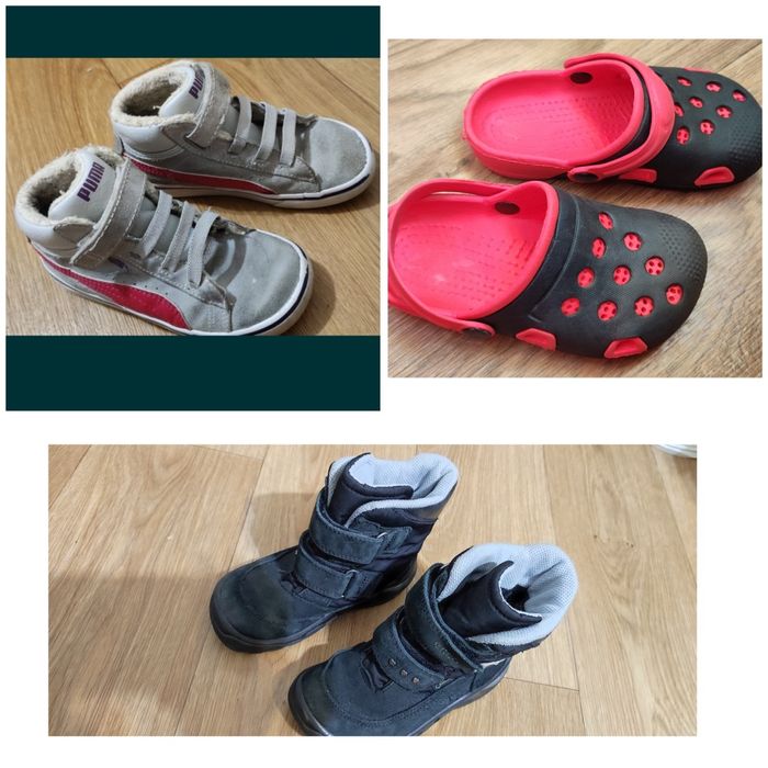 Сапоги зимние Ecco сапожки ботинки Puma туфли 27 размер