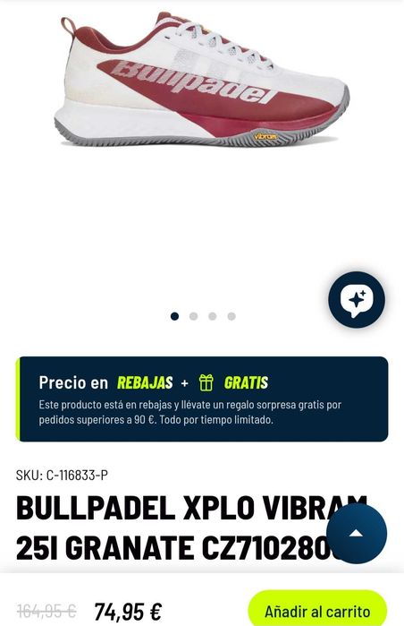 Sapatilhas Padel BULLPADEL XPLO
