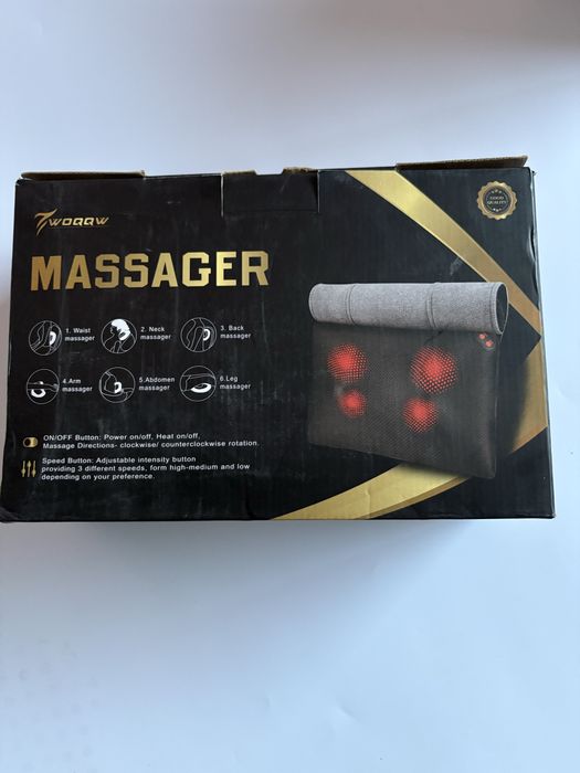 Masażer Shiatsu z funkcją podgrzewania – kark, plecy, szyja