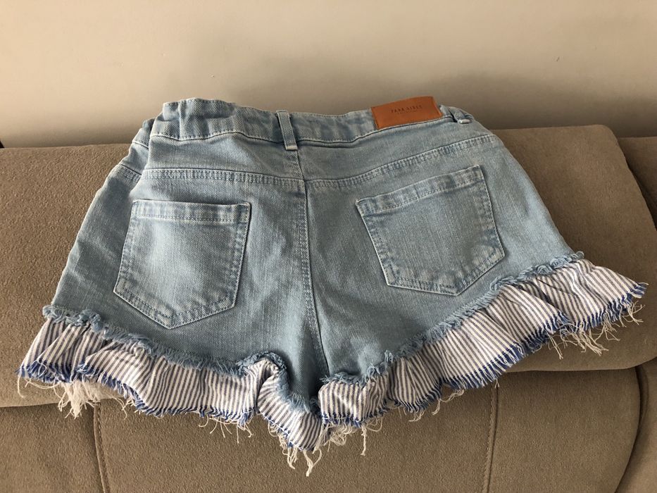 Krotkie spodenki szorty Zara Girls 152 jeansowe jeans 146 na lato