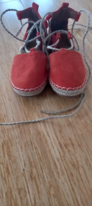 Pomarańczowe Espadryle