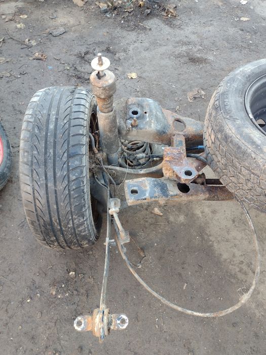 Прицеп для мотоблока з тормозами