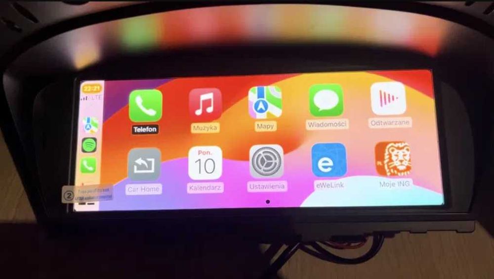 Ekran linux radio carplay android auto BMW E60 E61 E90 E91 E92 E93 CCC