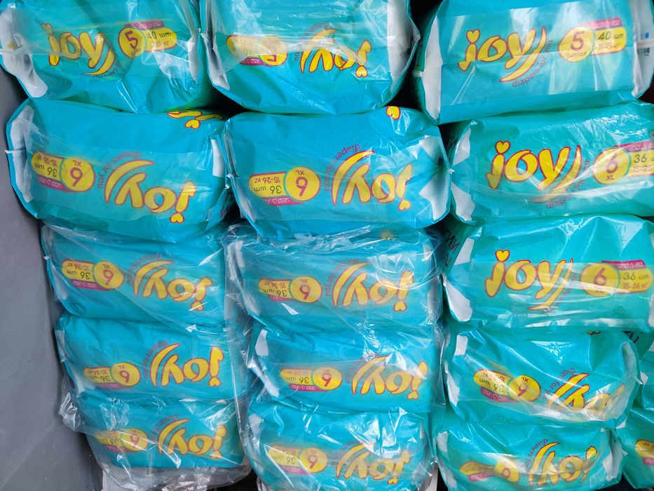 Подгузники трусики Джой Joy ruy fan 5 6 размер памперси