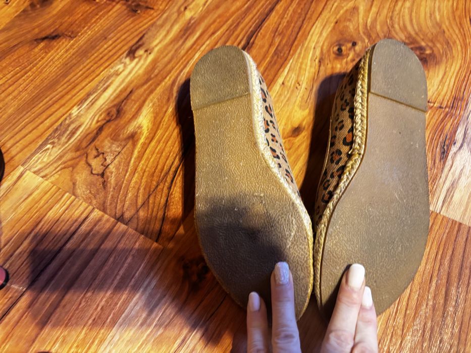 Baleriny  w panterke,panterka.espadryle