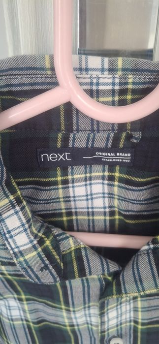 2×koszula z długim rękawem 122 ( 6- 7 lat)